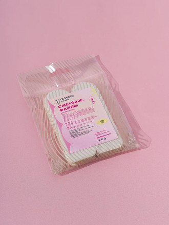 ALGEBRA BEAUTY   SOFT WHITE   Для педикюрной терки   S   #80   (50шт)   Сменные  файлы для пилки без подложки